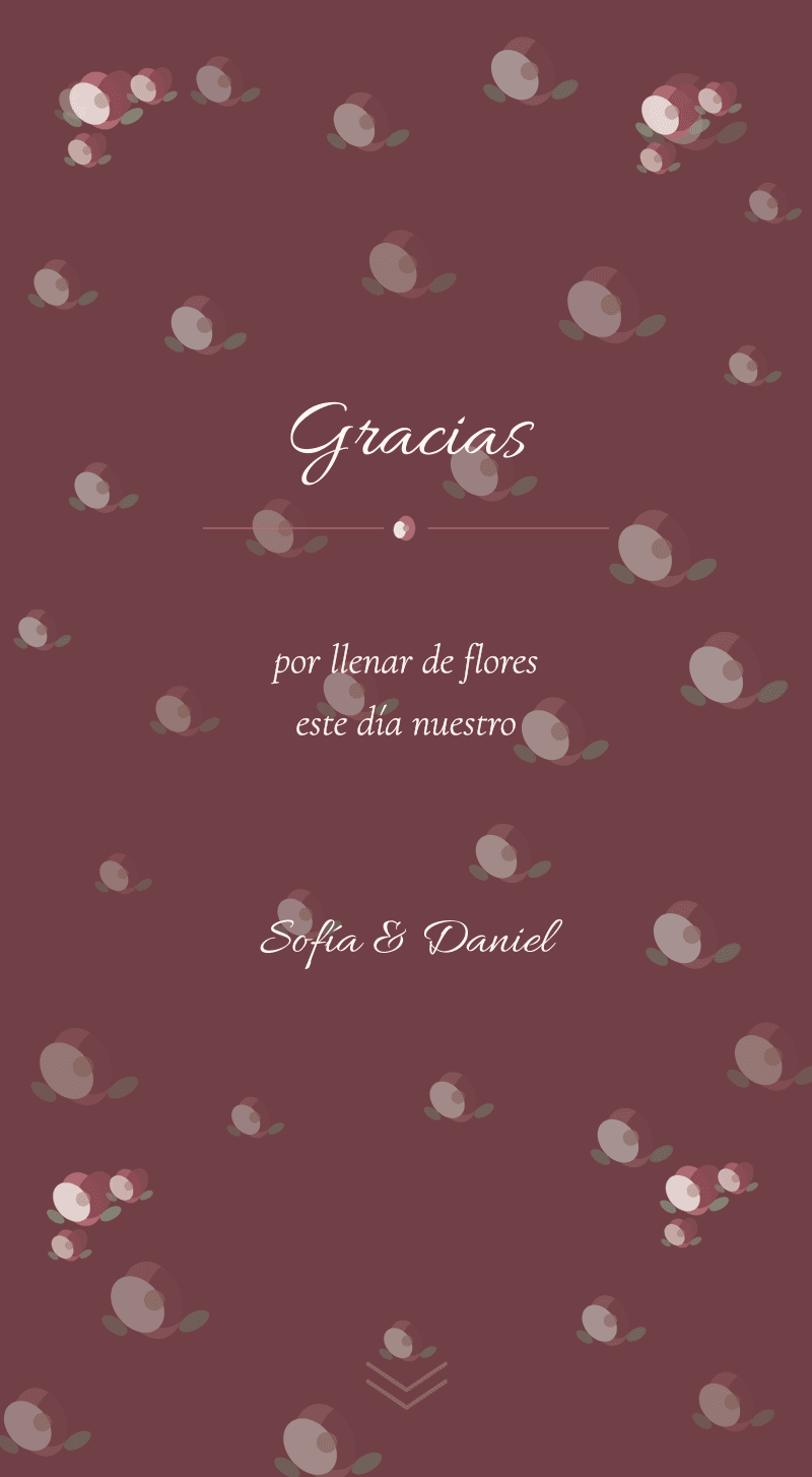 Boda — Rosaleda — Gracias
