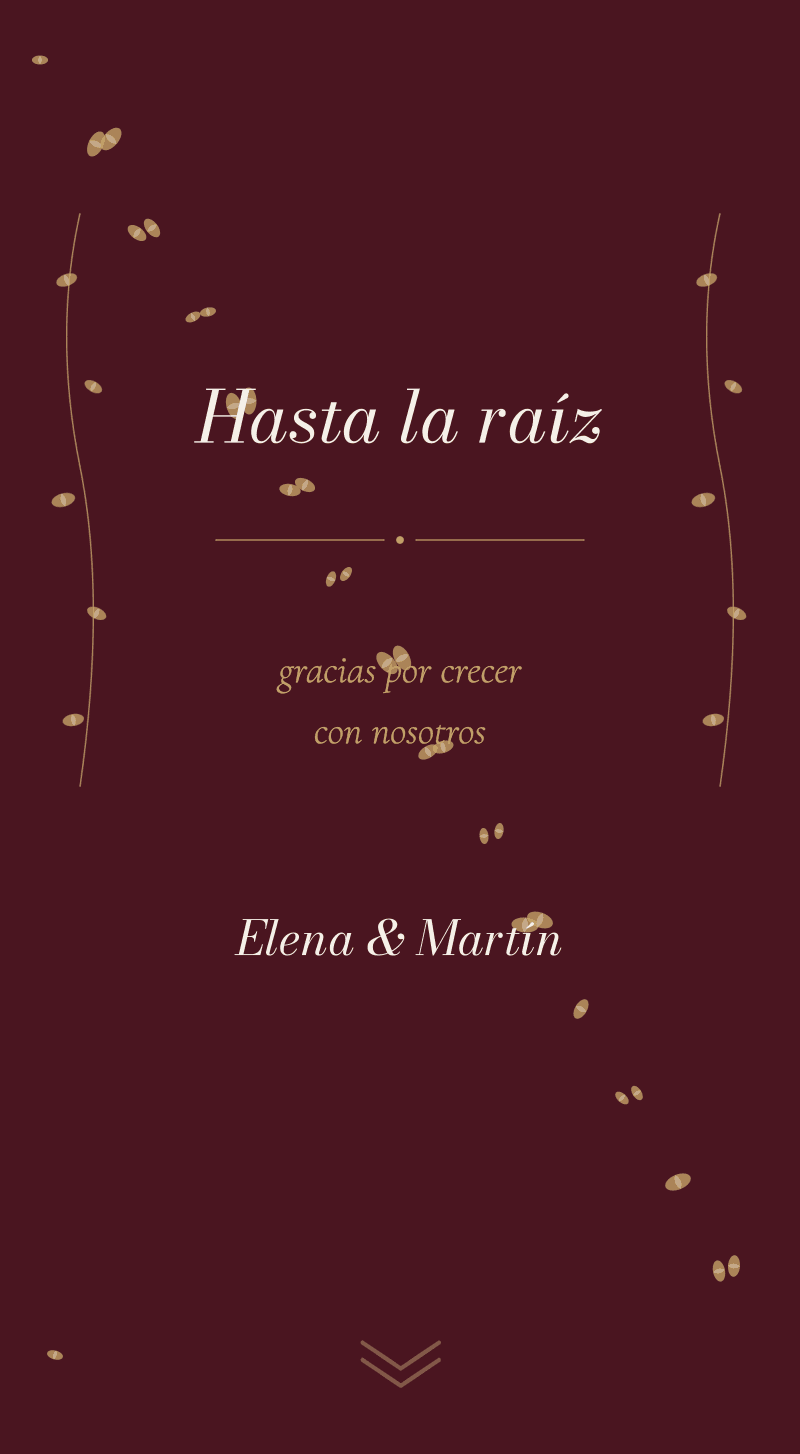 Boda — Viñedo — Hasta la raíz