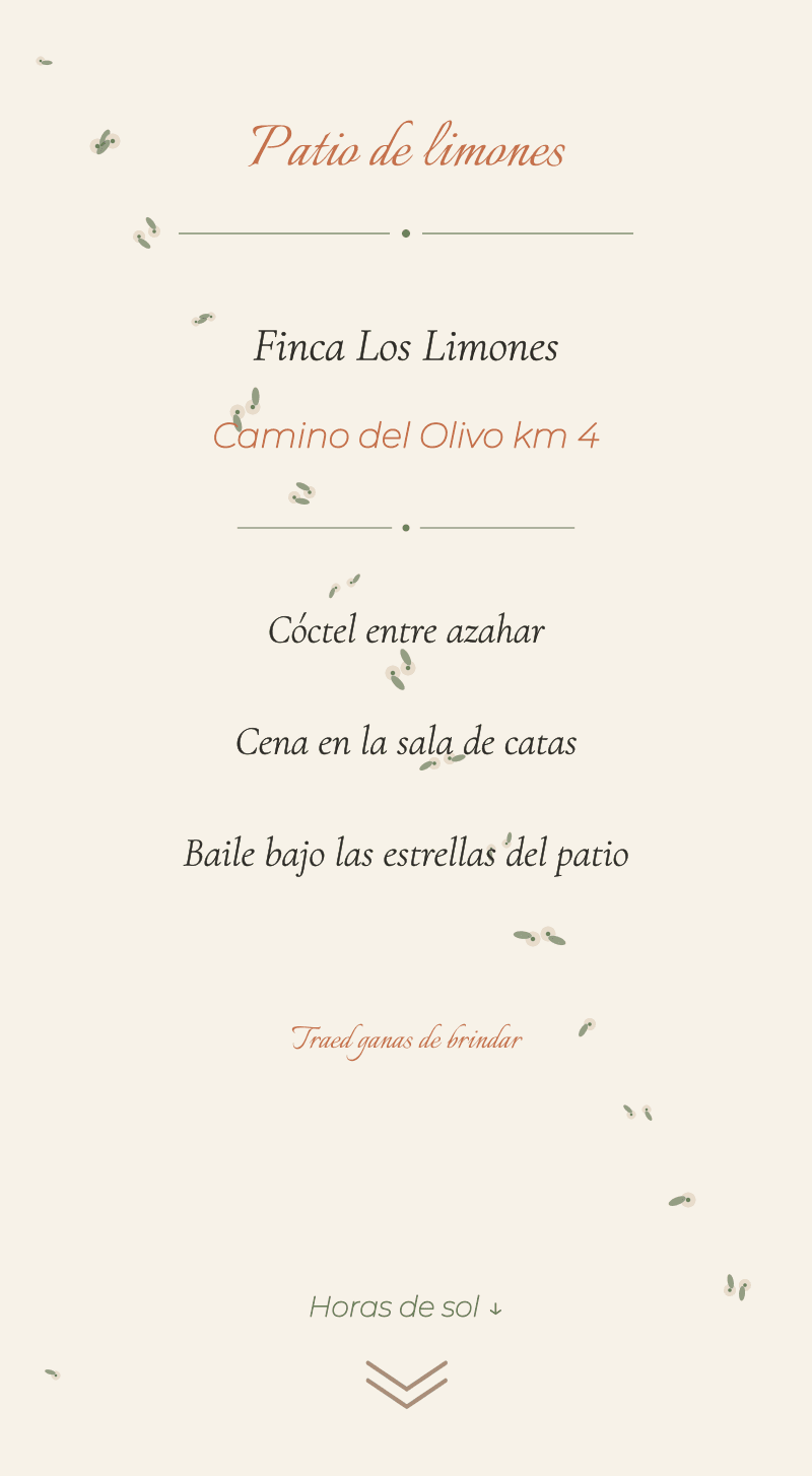 Boda — Azahar — Patio de limones