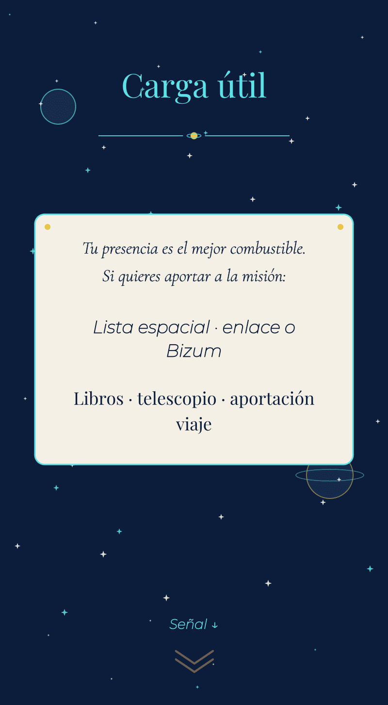 Cumple — Espacio — Carga útil