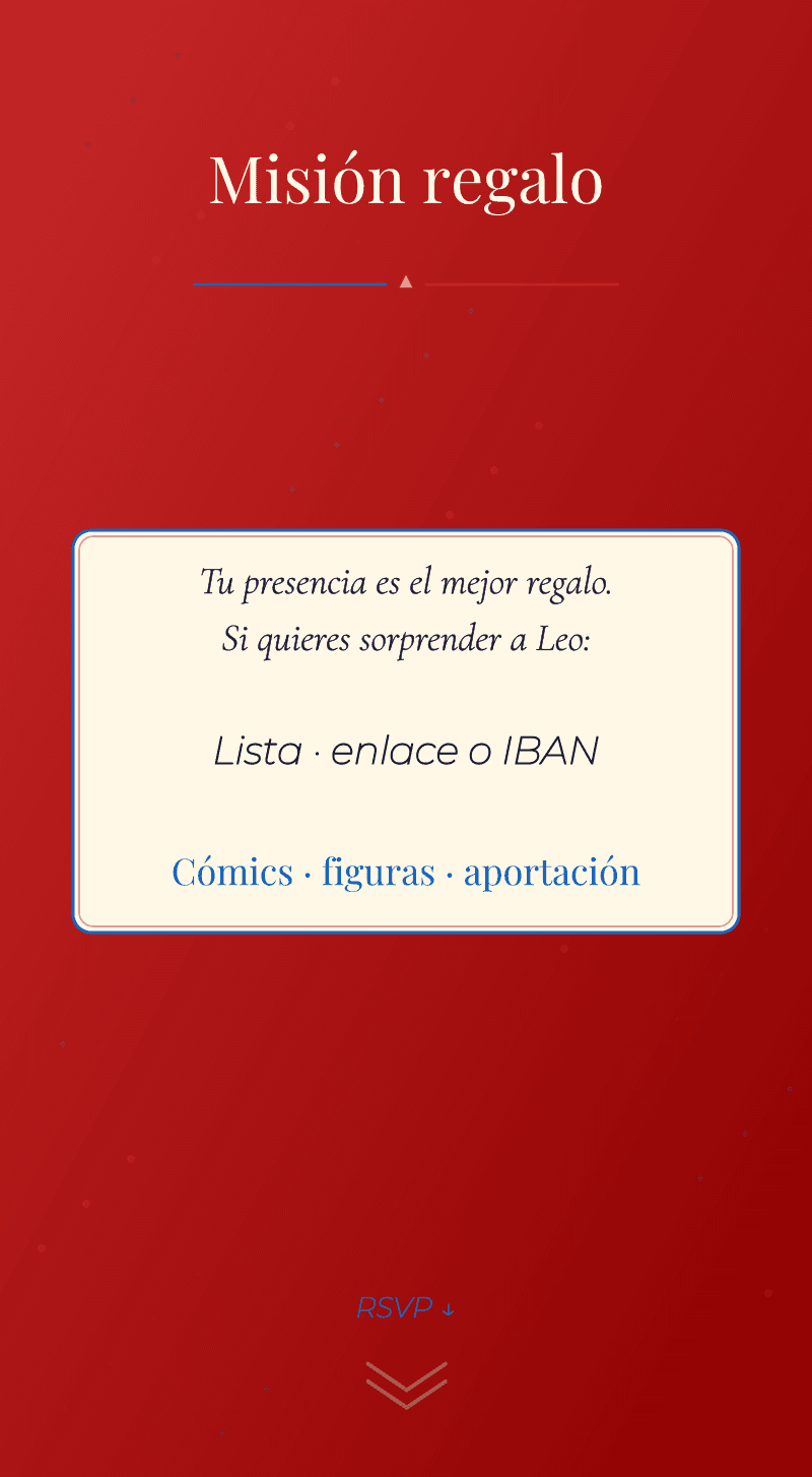 Cumple — Superhéroe — Misión regalo