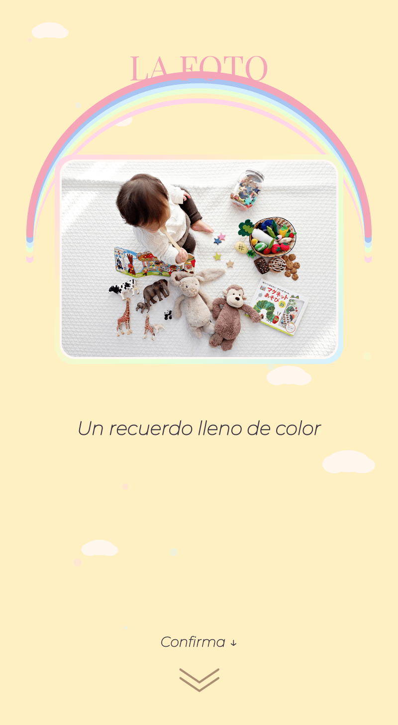 Baby Shower — Arcoíris Pastel — La foto