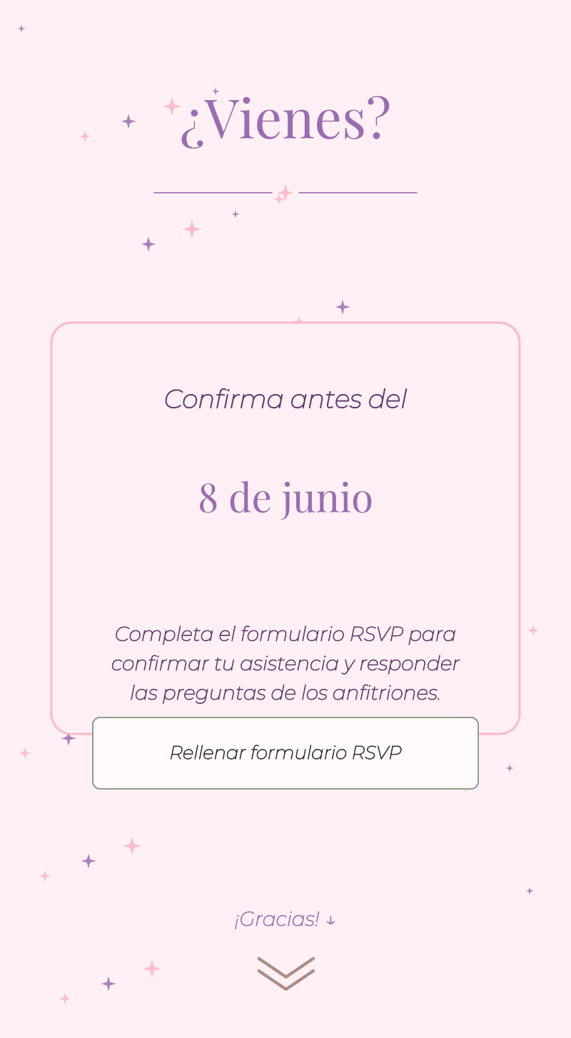 Cumple — Unicornio — ¿Vienes?