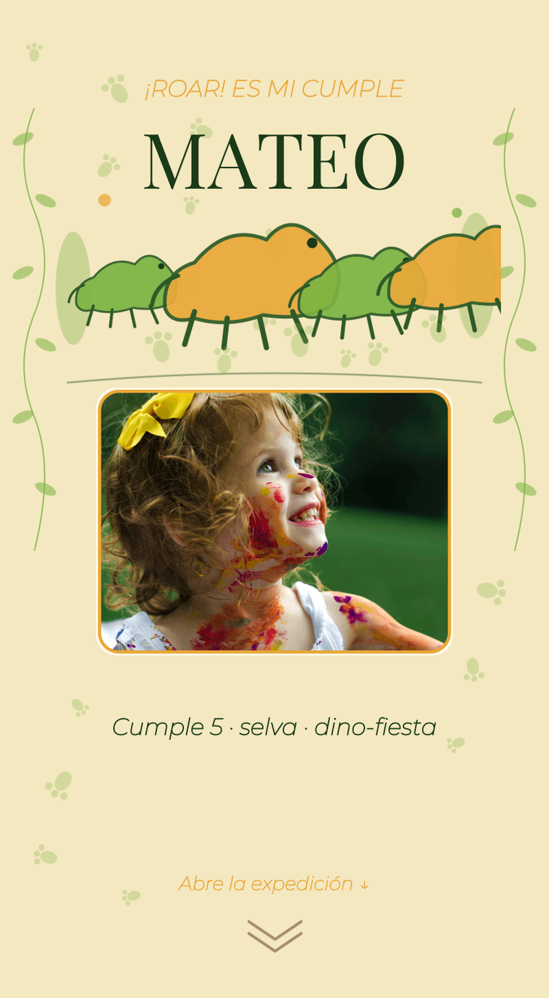Cumple — Dinosaurio — Portada