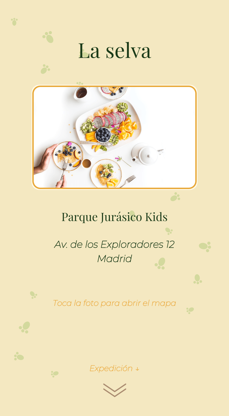 Cumple — Dinosaurio — La selva