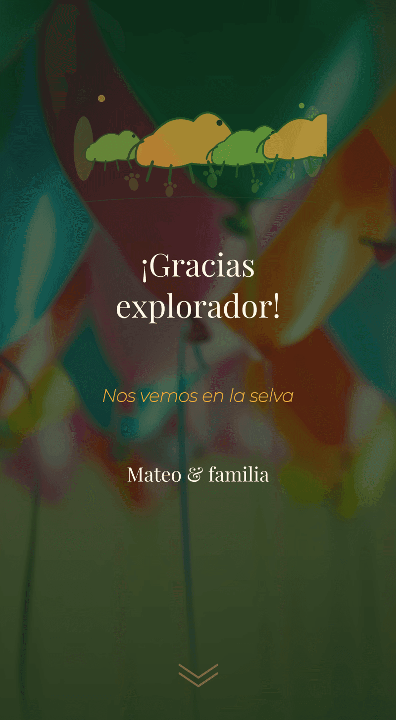 Cumple — Dinosaurio — ¡Gracias explorador!