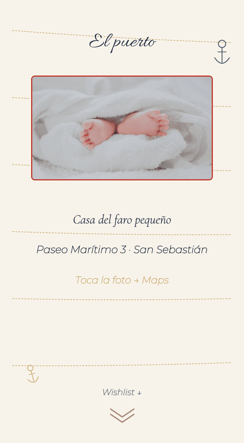 Baby Shower — Marinero Bebé — El puerto