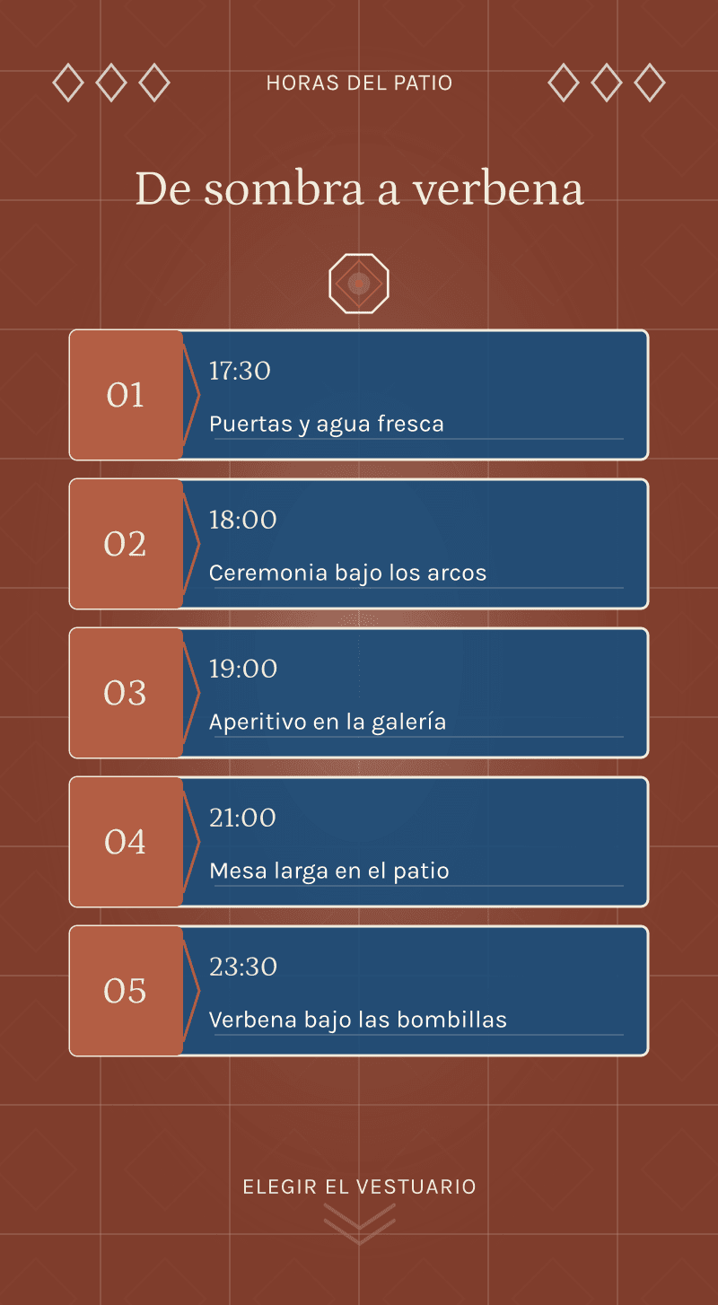 Boda — Casa de Cal — Horas del patio