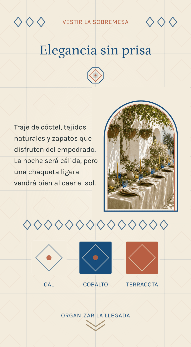 Boda — Casa de Cal — Vestir la sobremesa