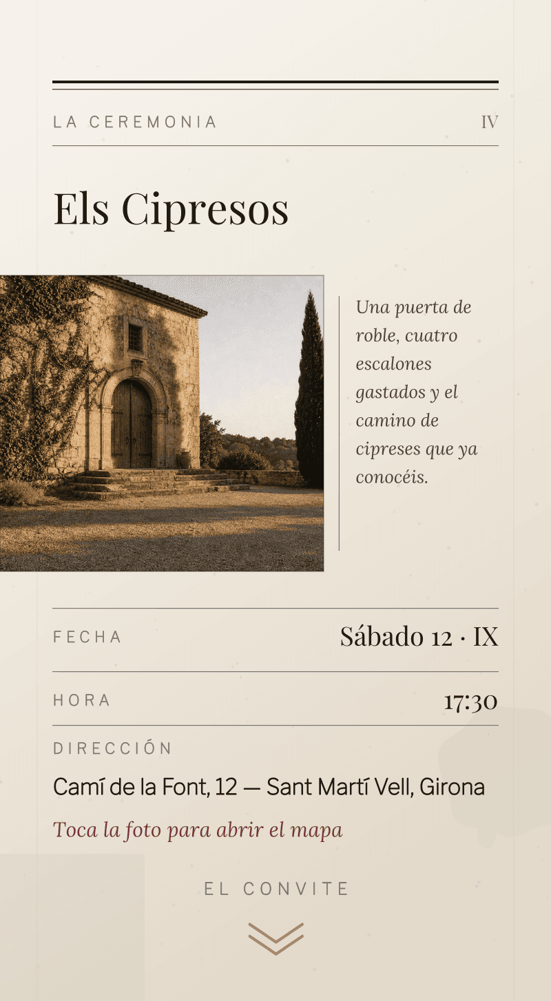 Boda — Tinta y Lino — La ceremonia