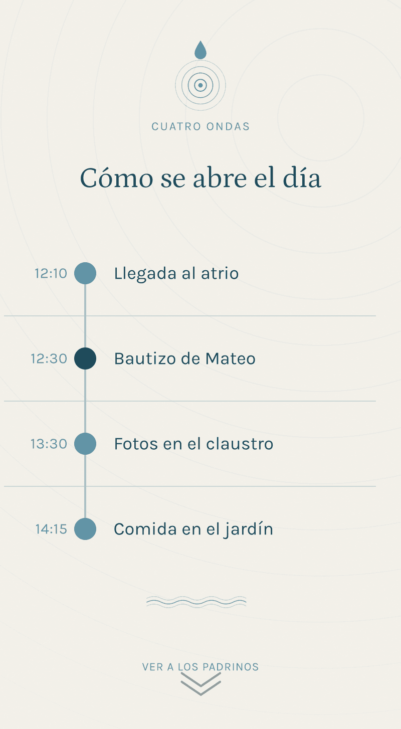 Bautizo — Círculos de Agua — Cómo se abre el día