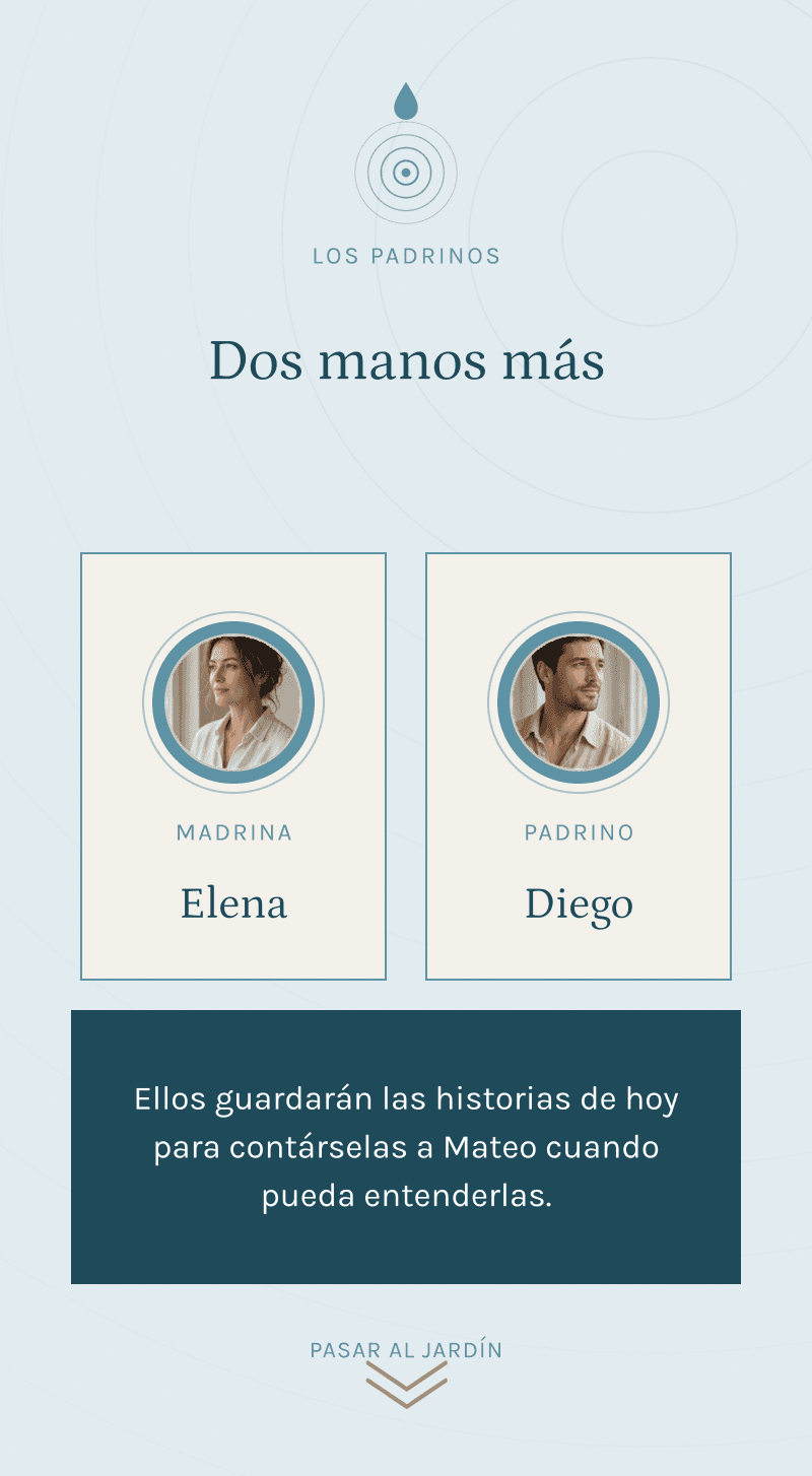 Bautizo — Círculos de Agua — Dos manos más