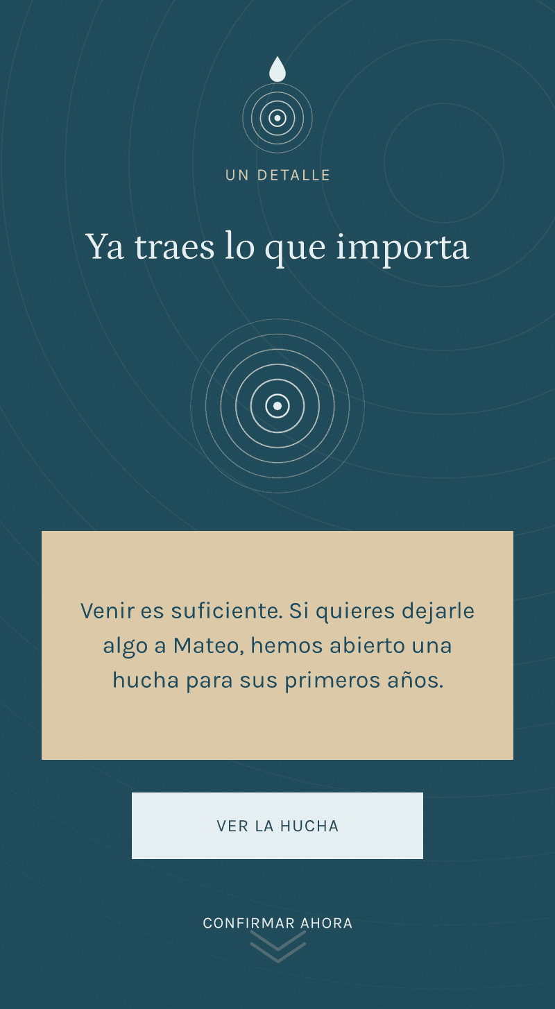 Bautizo — Círculos de Agua — Lo que importa