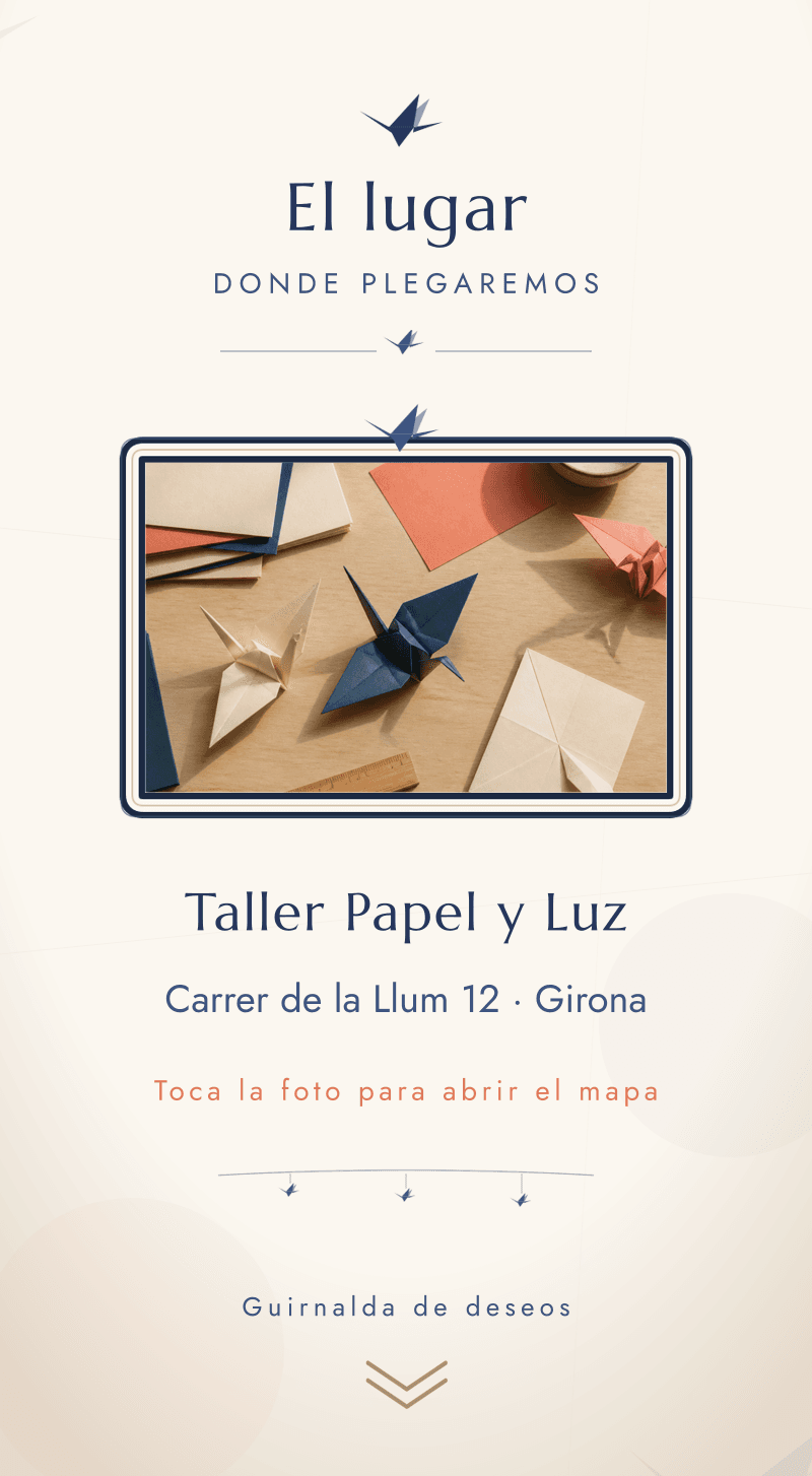 Baby Shower — Grullas de Papel — El lugar