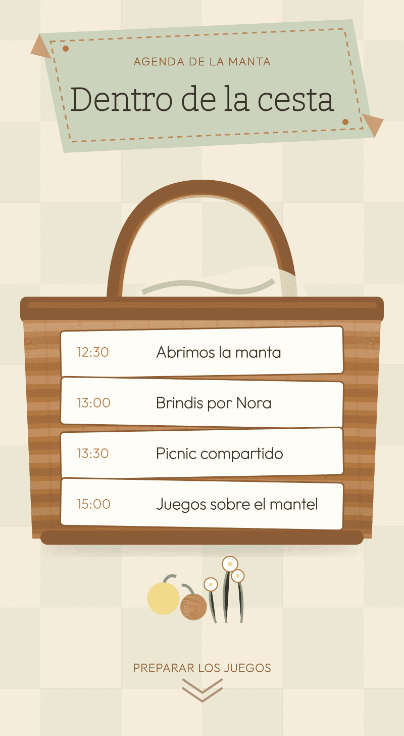 Baby Shower — Domingo de Picnic — Dentro de la cesta