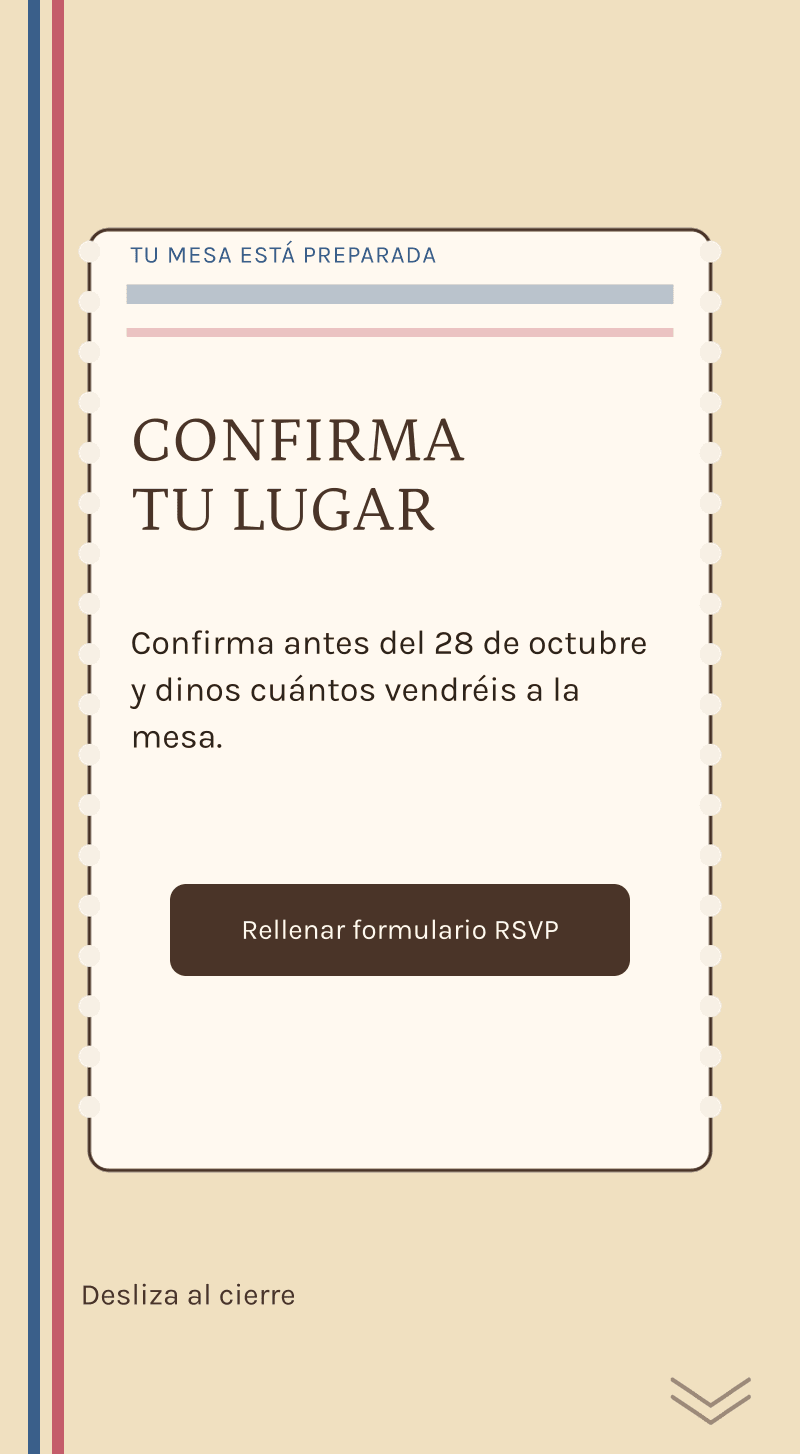 Revelación de género — La pastelería del secreto — Confirma tu lugar