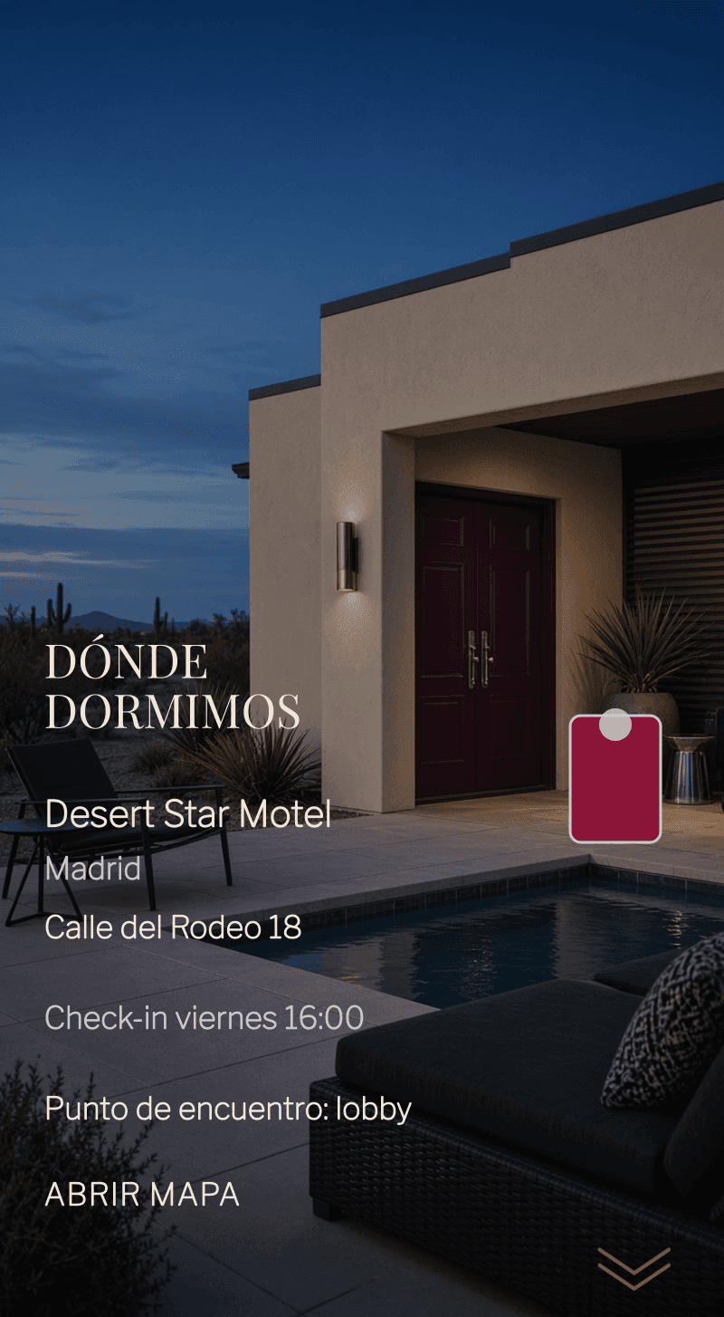 Despedida — Last Rodeo — Dónde dormimos