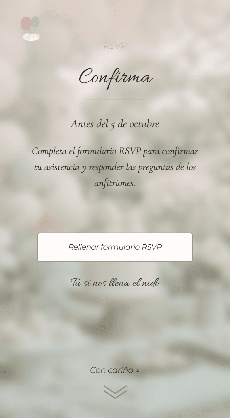 Baby Shower — Nube de Algodón — Confirma